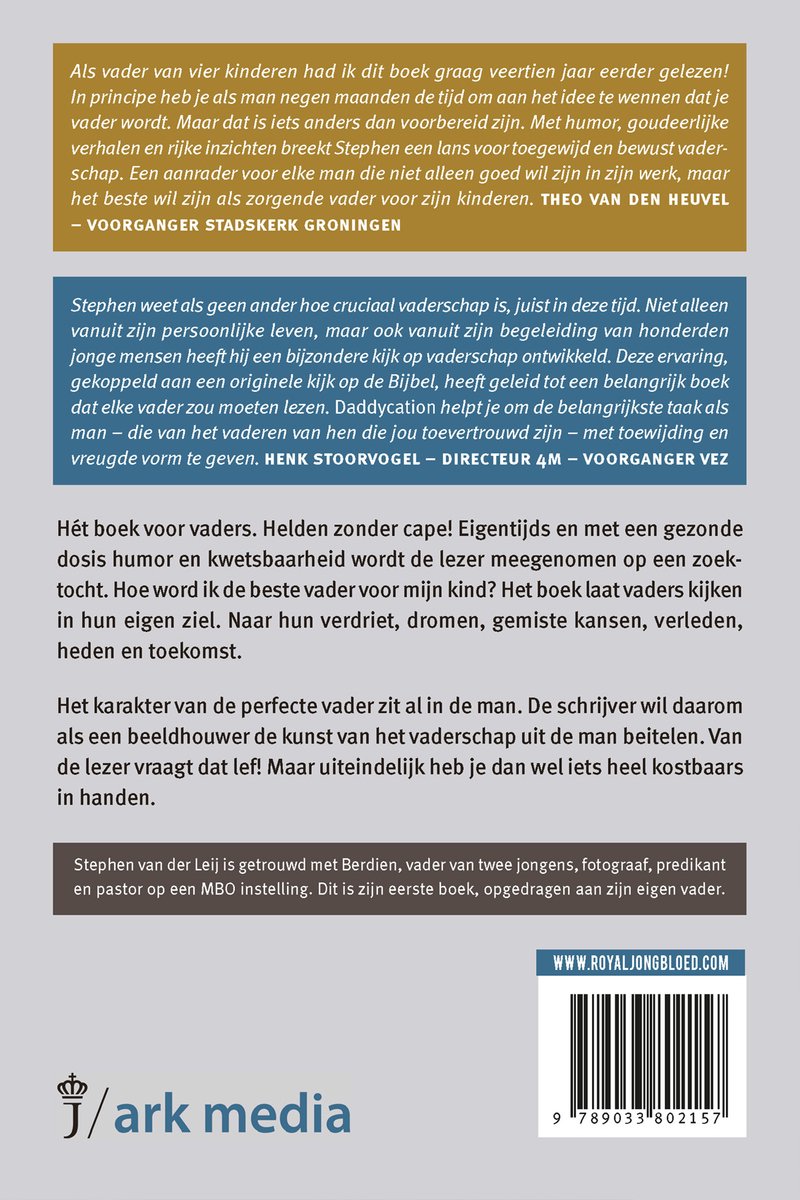 Daddycation - back cover