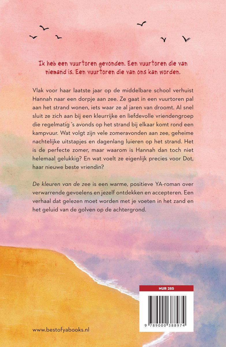 Achterkant van het boek met tekst en prijssticker 'NUR 285'. Website: www.bestofyabooks.nl.