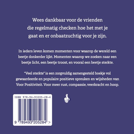 Veel sterkte - cadeauboekje - met positieve spreuken voor steun en veerkracht