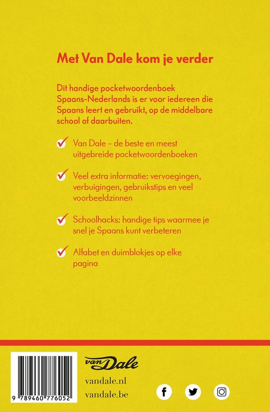 Van Dale Pocketwoordenboek Spaans-Nederlands