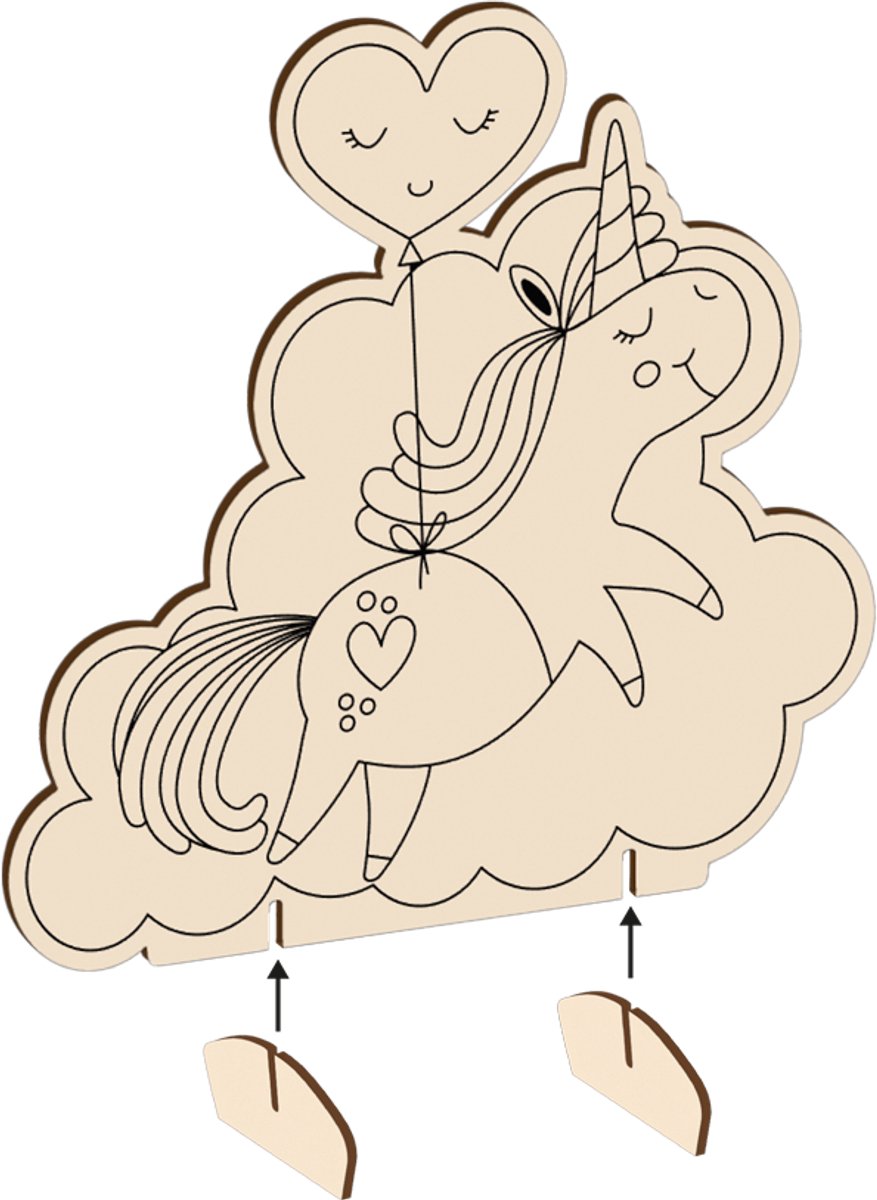 Kleurplankje - Unicorn
