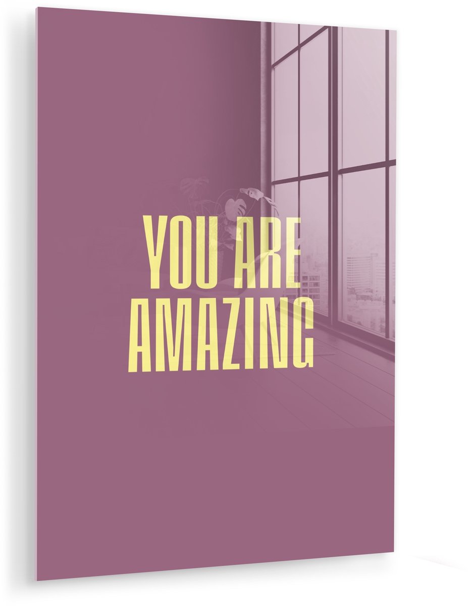 Tekst - Paars - Amazing