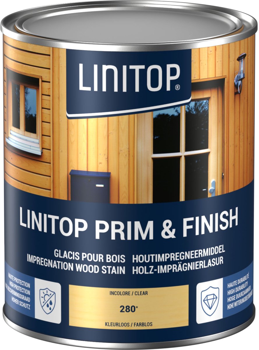 LINITOP PRIM & voltooien, vlek van transparante impregnatie op LINITOP - 1 L Incolore