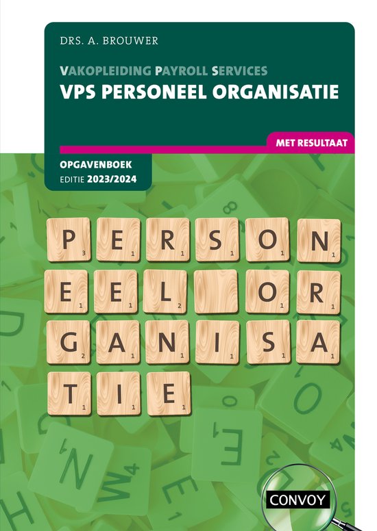 VPS Personeel organisatie 2023/2024 Opgavenboek - cover