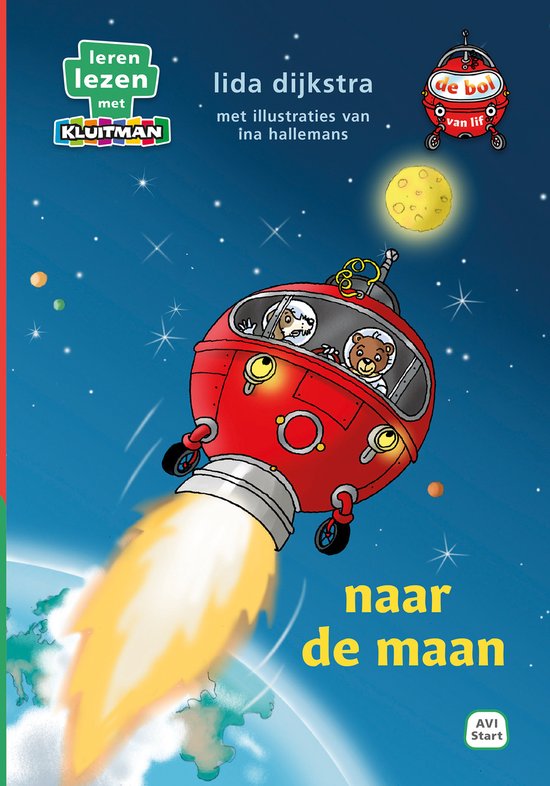 Leren lezen met Kluitman - de bol van lif. naar de maan