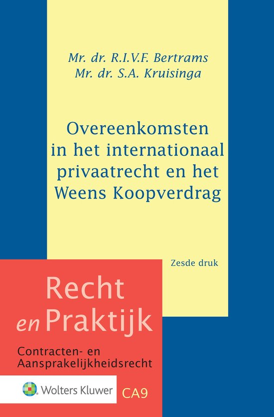 Recht en praktijk - Overeenkomsten in het internationaal pri ... - cover