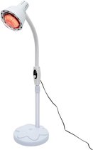 Infrarood Warmtestraler Met Rood Licht - Pijnverlichting Lamp 275W - Dubbele Kop 360° - Intensieve Infrarood Licht Behandeling