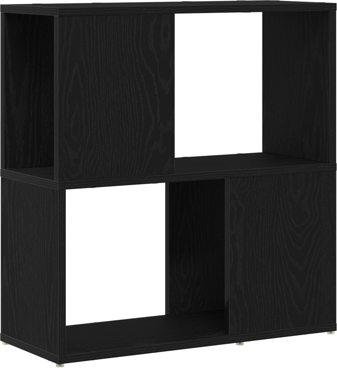 vidaXL - Tv-meubelset - Wandgemonteerd - Zwart - 60 - x - 24 - x - 63 - cm - Bewerkt - hou