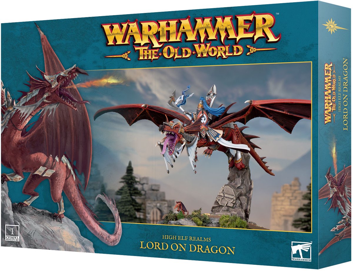 High Elf Realms Lord on Dragon
