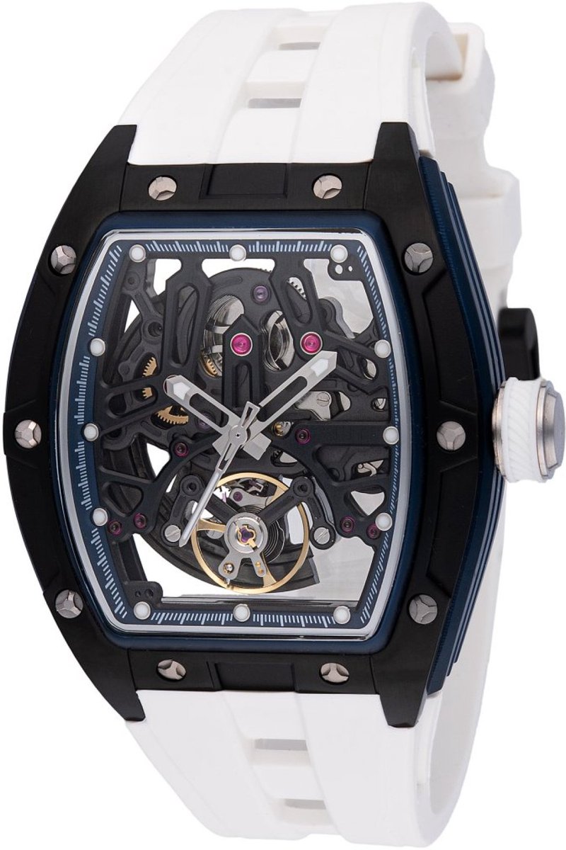 Invicta S1 Rally 49030 Heren Horloge - Waterdicht - Analoog - Automatisch Uurwerk - Roestvrij Staal met zwarte Wijzerplaat - 44mm