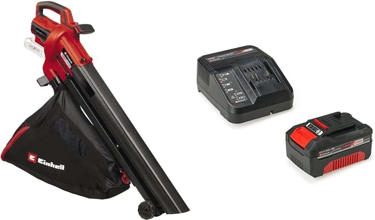 Accu bladblazer/-zuiger 2-in-1 met hakselfunctie en koolborstelloze motor