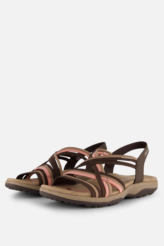 Skechers Reggae Slim Sandalen bruin Textiel - Dames - Maat 38