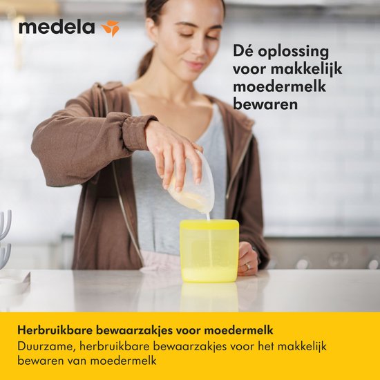 Medela Herbruikbare Moedermelk Bewaarzakjes - tot 500 keer - 5 stuks - 100% lekvrij van Medela — afbeelding 2