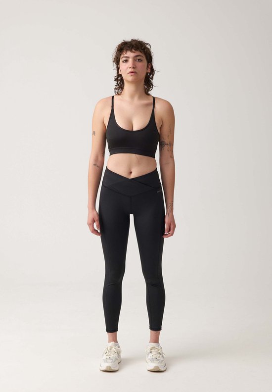SNOCKS High Waist Legging Cross - Dames Sportlegging - Comfortabel & Stretch - Ademend & Sneldrogend - Voor Fitness & Training van SNOCKS — afbeelding 3