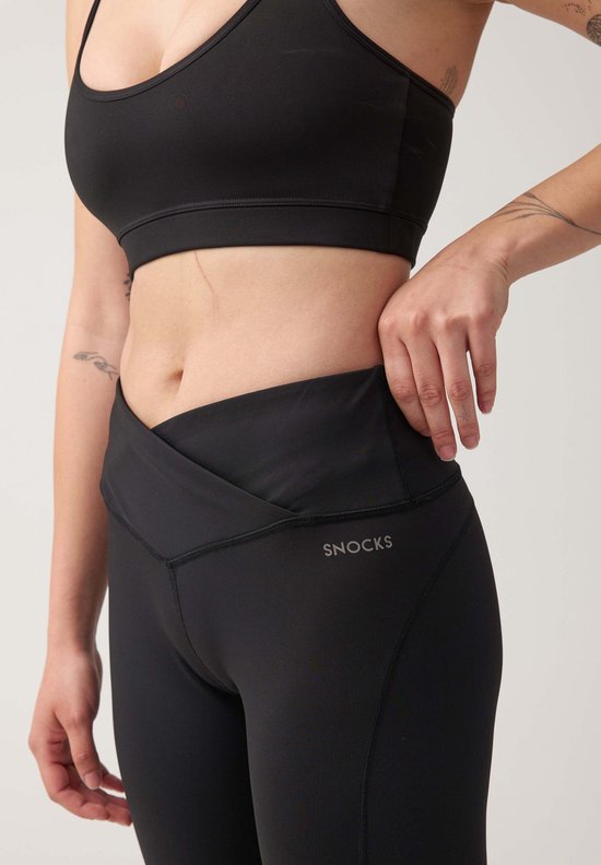 SNOCKS High Waist Legging Cross - Dames Sportlegging - Comfortabel & Stretch - Ademend & Sneldrogend - Voor Fitness & Training van SNOCKS — afbeelding 4