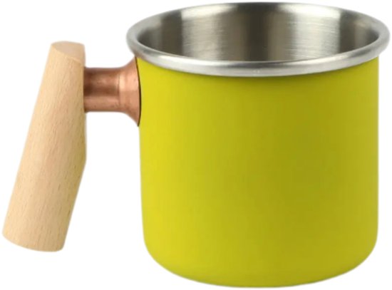 Camping mok - Beker van roestvrĳ staal - Kalas - Olijf groen