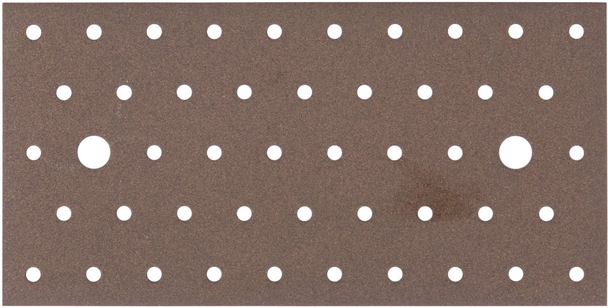 Alberts 822361 DURAVIS® geperforeerde plaat, roestbruin duplex gecoat, afmetingen 200 x 100 x 2 mm, 25er Set