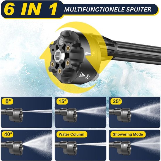 CRLYN® Hogedrukreiniger Auto - Hogedrukspuit - Terrasreiniger - Geel van CRLYN — afbeelding 3