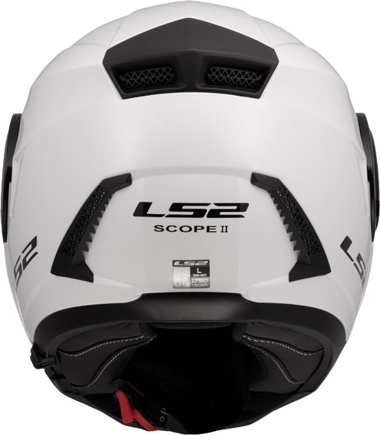 Casque système LS2 FF902 Scope II blanc brillant uni XL