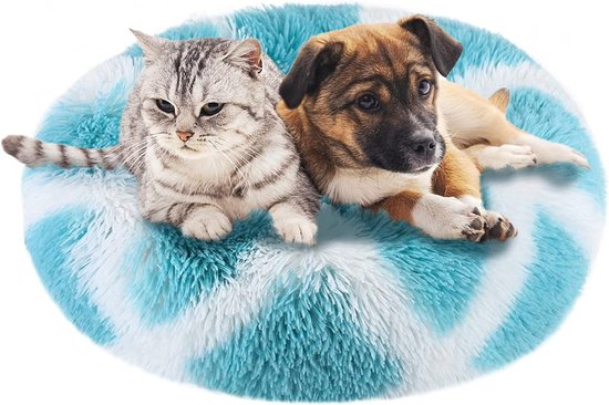 Hollypet Kattenbed klein hondenbed, huisdierbed voor katten en puppy, zacht huisdierslaapbed, ademend huisdierkussen, beige (55 x 45 x 15 cm