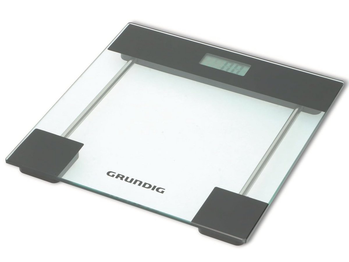 Digitale Badkamerweegschaal Met Gehard Glas - Max. 180 kg - Kilos, Pounds, Stones - Inclusief 2x AAA