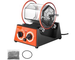 Polijsttrommel - Polijstmachine - Rotary Tumbler - Oppervlakpolijstmachine - Polijst Machine - 5kg - Juwelenafwerking en Chamfering met Polijstkralen - Trommelmachine - Stenen Polijsten - Polijst Trommel