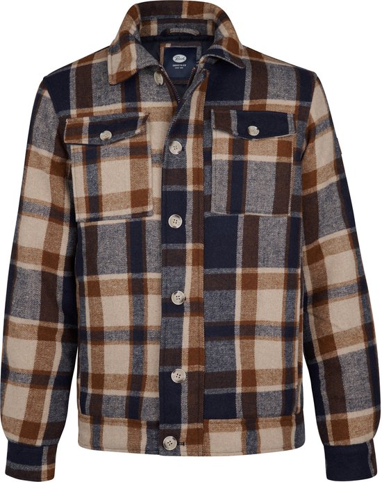 Petrol Industries - Heren Twill Jas Minnesota - Bomber Fit - 100% polyester buitenlaag - Bruin - Maat XL
