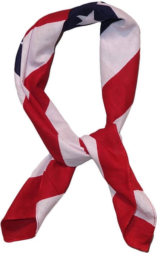 Amerikaanse Vlag Bandana - Amerikaanse vlag zakdoek - Bandana - Shawl - 50/50CM - United States America Hoofdband - USA - Amerika - CHPN
