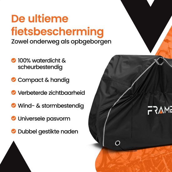 Fietshoes voor 1 of 2 Fietsen - Fiets hoes Waterdicht - Fiets beschermhoes - 420D - Elektrische fiets - Mountainbike - racefietsen - Anti-diefstal - Incl. Opbergzak van FIETSHOES — afbeelding 2