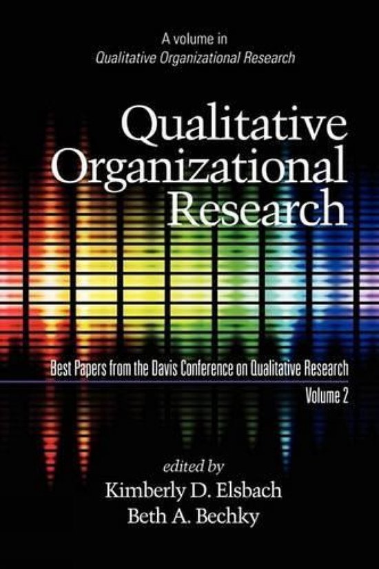 Qualitative Organizational Research 2009 - cover
