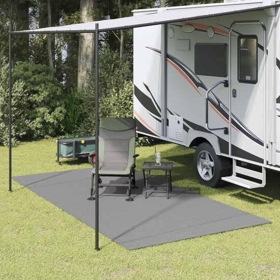 vidaXL - Tenttapijt - Antraciet - 500 - × - 350 - cm - Polyester van Vidaxl — afbeelding 4