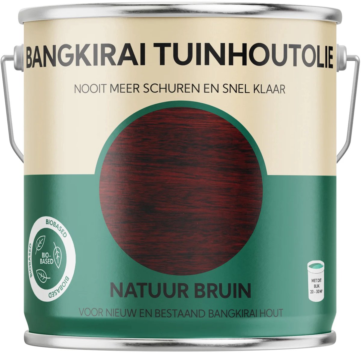 Bangkirai Tuinhout Olie - Natuur Bruin-2500ml