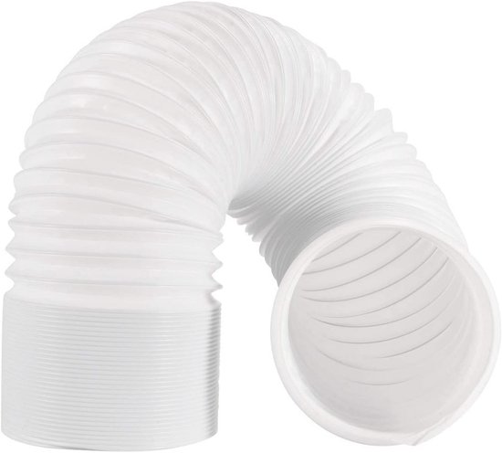 Dec ventilatiebuis flexibele afvoerslang diameter 102 mm PVC wit 2,5 m