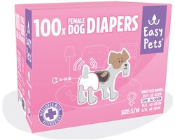 EasyPets Hondenluiers Teef S/M 100 stuks