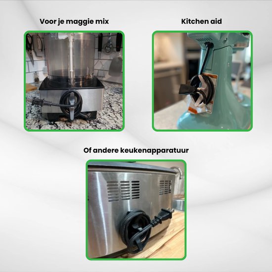 Kitchenaid kabel organiser - zwart - kitchenaid accesoires - kabelhouder zelfklevend - kabelhouder voor keukenmachine - inclusief bevestigingsmateriaal van KitchenAid — afbeelding 4