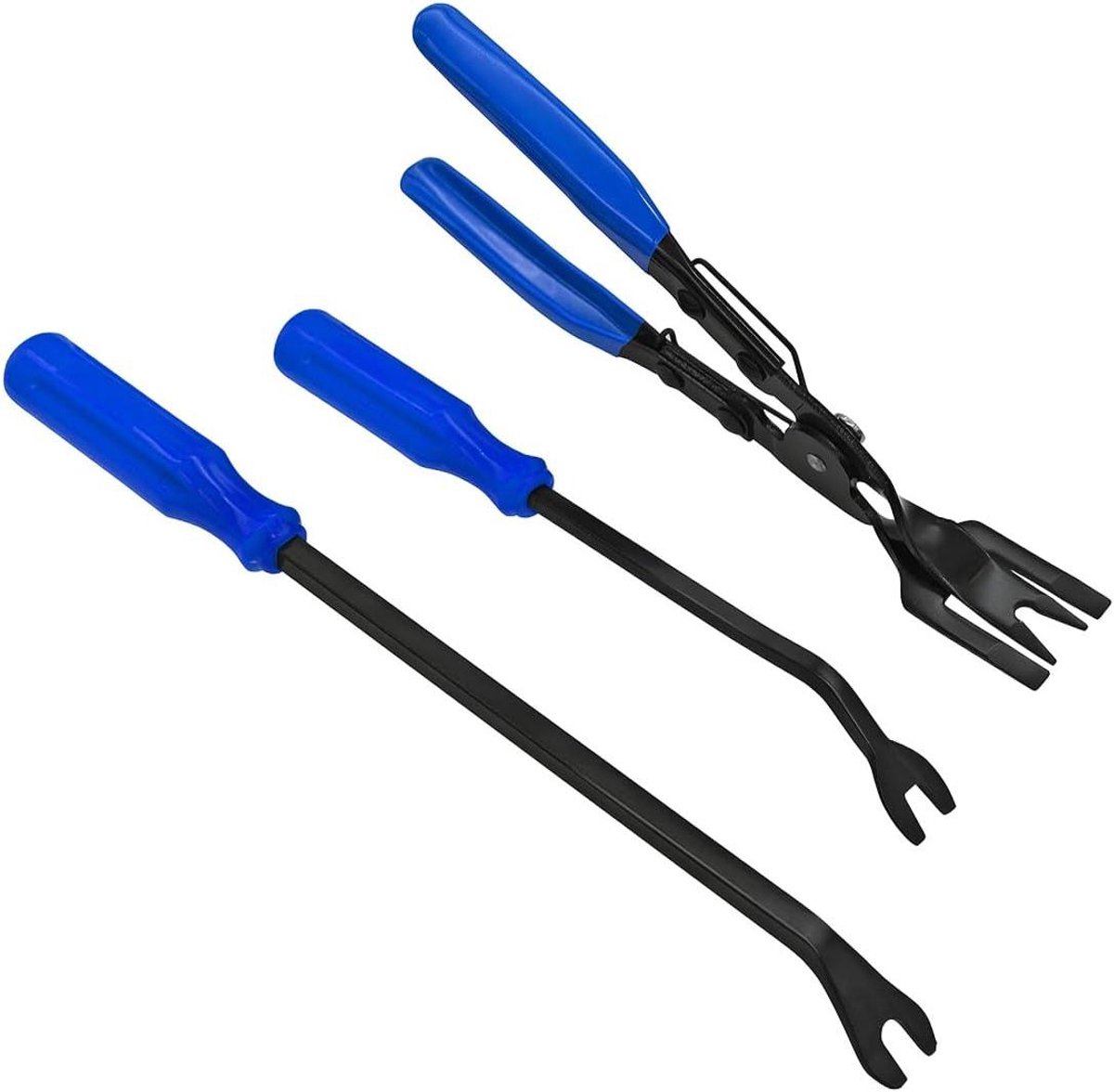 Set of 3 Car Disassembly Tools Interior Trim Lever Decorative Wedges Disassembly Tool for Removing Car Door Trim and Panels (Blue)