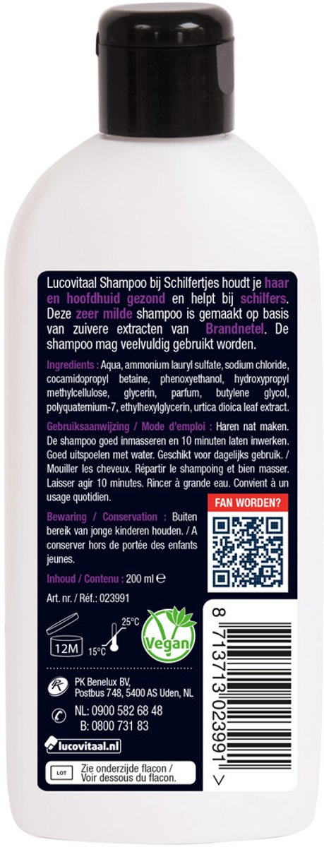 Goedkoopste 3x Lucovitaal Shampoo bij Schilfertjes 200 ml