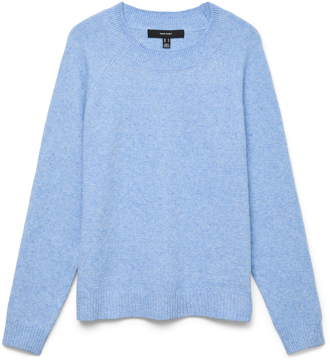 Vero Moda Trui Vmdoffy Ls O-neck Blouse Ga Noos 10201022 Little Boy Blue/melange Dames Maat - M