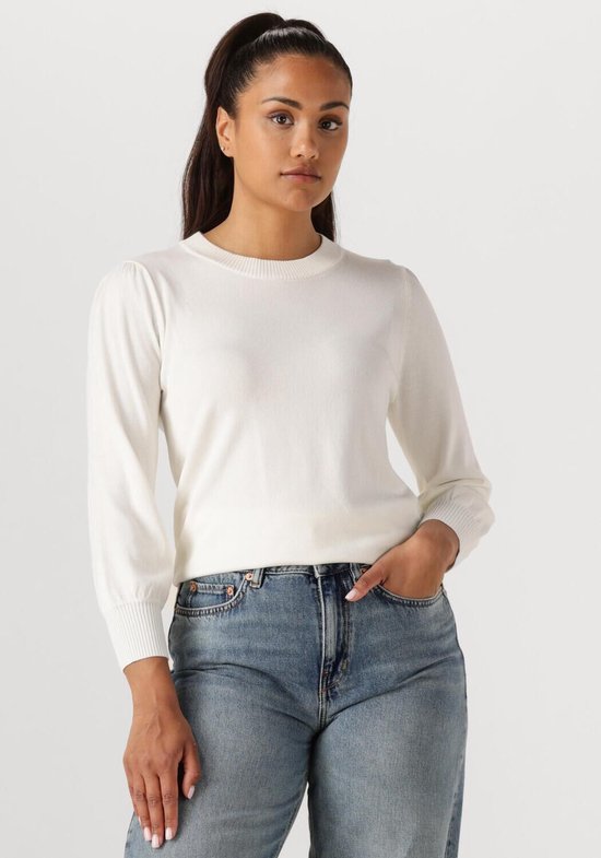 Minus Mersin Knit Tee Tops & T-shirts Dames - Shirt - Gebroken wit - Maat XXL