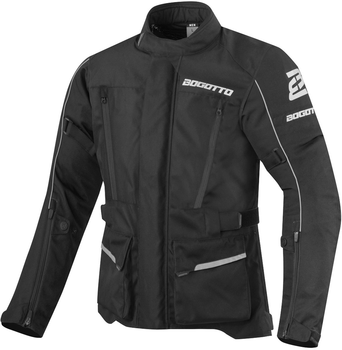 Bogotto Tampar Tour Waterdichte Zwart Textiele Motorjas - Jas