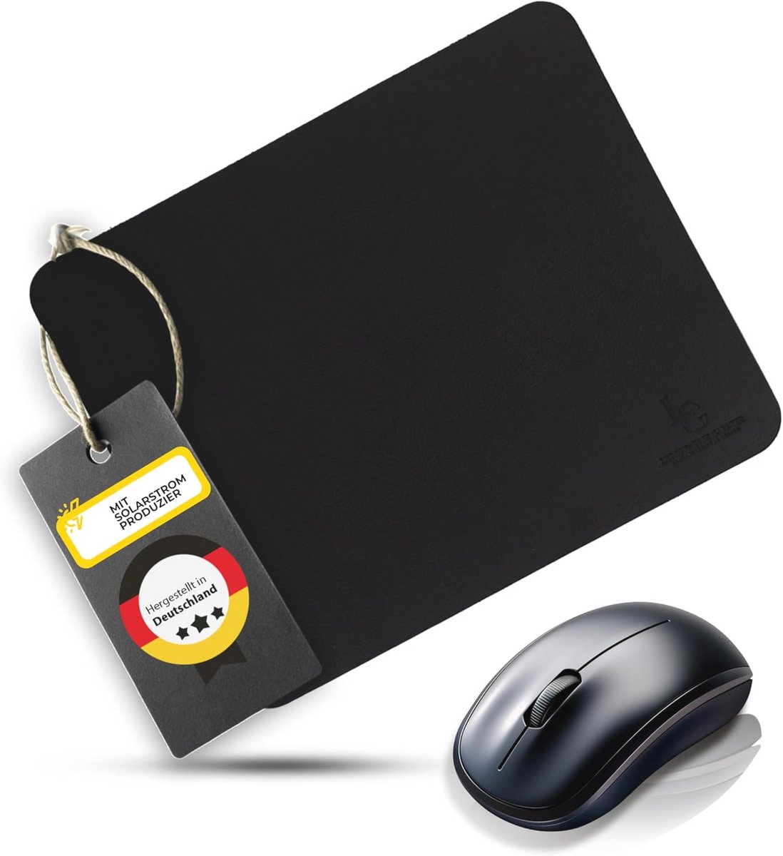 Muismat van Gerecycled Leer - 230 x 189 mm - Antislip en Nauwkeurig - Ideaal voor Gaming en Thuiswerk - Afwasbaar