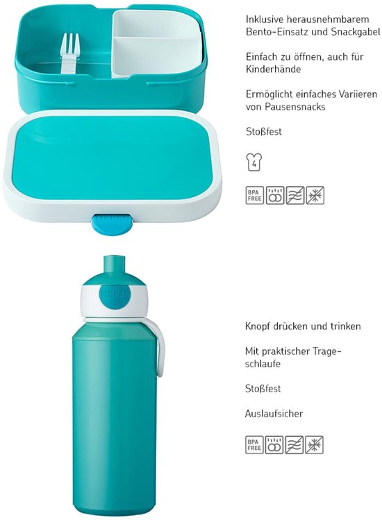 Mepal Lunchset  Pop-up Fles & Lunchbox  Campus - 400 750 Ml Broodtrommel En Drinkbeker Voor Kinderen Bento Box Pop Up Drinkfles Stitch 68234c409b14e6c6630fdc2e