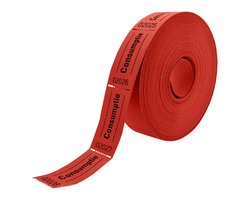 Consumptiebon combicraft 57x30mm 2zijdig rd 2x1000