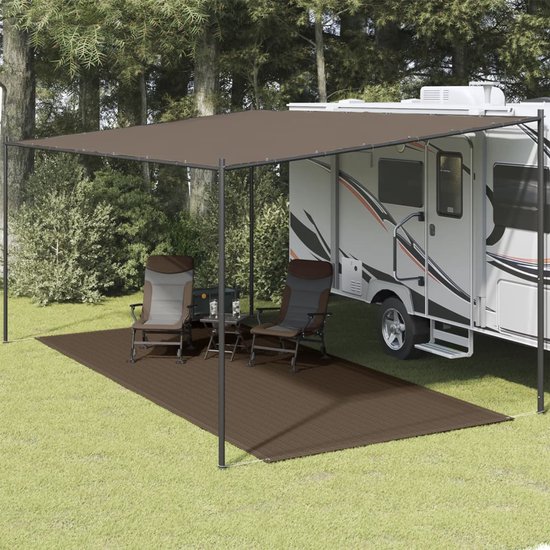 vidaXL - Tenttapijt - 250x500 - cm - bruin van Merkloos — afbeelding 5