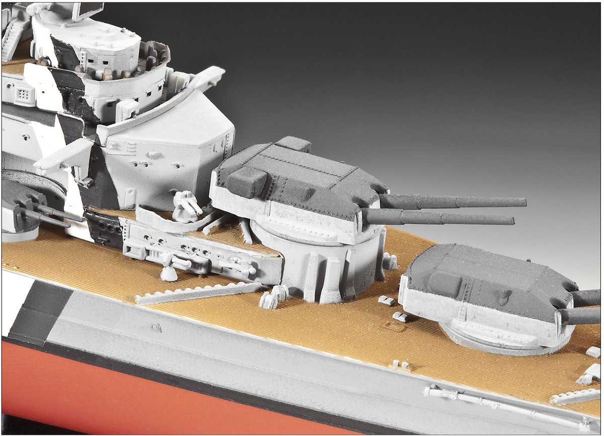 Revell Modelbouwpakket Schepen - 05098 Battleship Bismarck - Bismarck-klasse - Schip Plastic - 1:700 - Modelbouw — afbeelding 10