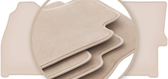 Tapis de sol beiges PREMIUM pour fourgon Volkswagen Crafter 2006-2019