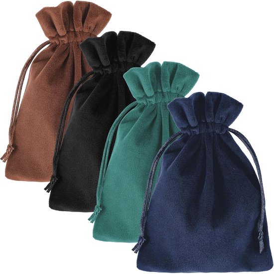 NBEADS 50 Zwarte Fluwelen Zakjes Met Trekkoord – 9x7 Cm – Luxe Geschenkzakjes Voor Sieraden, Snoep, Munten & Kleine Spulletjes – Bruiloft, Kerst & Verjaardag – Herbruikbaar & Stijlvol 3 miniatura