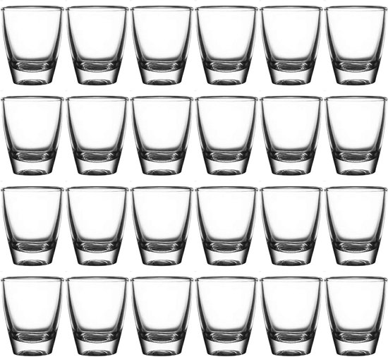 Dromzen 12 stuks glazen, 30 ml, borrelglazen van appelglas, kleine snackglazen, shotglas, shotglas, dessertglas, borrelgrepen