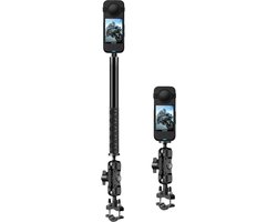 Motorcycle Mount Voor Insta360 One X5 - Bionic Motor Mount 4 Insta360 - Upgrade Versie Motor Mount bundle - - Motorcycle - Motor Insta360 One X5 X4 - Insta360 x4 X3 X2 X R GO Ace GO3 GO - Onzichtbare Selfie Stick 1.5meter -Motor Mount - Aluminium M