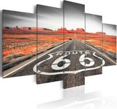 Schilderij - Route 66 , 5 luik